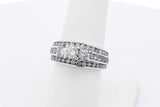 1.15cttw Diamond 14k White Gold Ring 6.4 Grams Size 7 Eb0626cxzsa