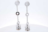 Bvlgari 18k White Gold B.zero 1 Drop Stud Dangle Earrings 10.6 Grams Eb0725exzde