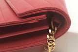 Yves Saint Laurent Cassandre Quilted Leather Envelope Chain Wallet Eb0526clrsa