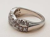 0.85 Cttw Lab Grown Diamonds 0.925 Silver 4.8g Ring Size 6.75 Do0525lxzde