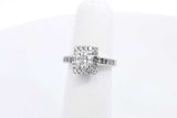 1.33ctw Diamond Ring In 14k White Gold 4.2 Grams Size 4.75 Eb0225llxzsa