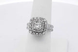 1.41cttw Diamond 14k White Gold Ring 8.2 Grams Size 7 Eb0626clxsa