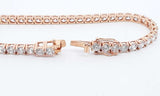 14k Rose Gold Lab Grown Diamond Tennis Bracelet 7 Inch Eboiredu 144030003284