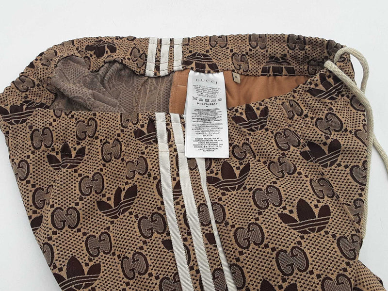 Gucci X Adidas Gg Trucker Suit Set Brown Size Medium Aa0825pezsa