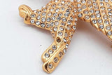 Chanel Rhinestone Eagle Brooch With Cc Logo Charm 10.1 Grams Eb0826oxzsa