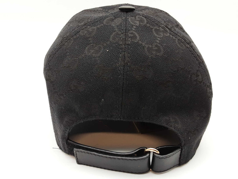 Gucci Black Gg Canvas Green Red Web Baseball Hat Size Xl Do1025lxzde