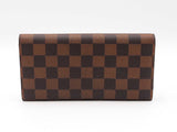 Louis Vuitton Emilie Wallet In Damier Ebene Coated Canvas Fw1025oxzdu