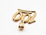 10k Yellow Gold 100 Emoji Pendant 2.8g Lh1024crde