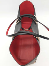 Christian Louboutin Cabata Black Leopard Ombre Leather Tote Bag Eb1125crxde