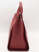 Chanel Caviar Deauville Studded Tote Red Aa0825loxzsa