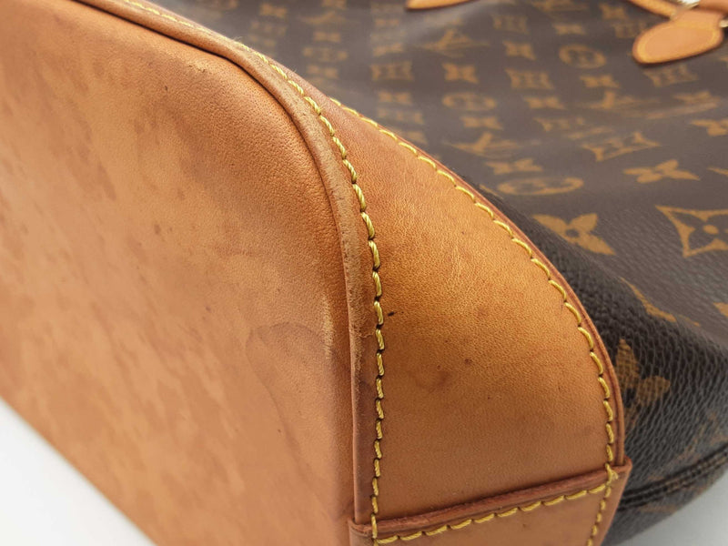 Louis Vuitton Monogram Lockit Vertical Gm Brown Handbag Aa0425crzsa