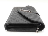 Yves Saint Laurent Caviar Envelope Black Bag Sd0526crzdu
