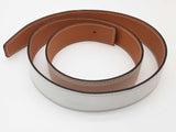 Hermes 32mm Gold Brown Blanc White Leather Belt Do0126rxzde