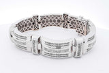 6.84cttw Diamond Bracelet In 14k White Gold 103 Grams 8 Inch Eb0526erxzsa