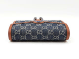 Gucci Dionysus Chain Wallet In Gg Supreme Denim Jacquard & Leather Fw1225rrzdu