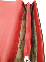 Michael Kors Brookville Red Leather Wallet Eb0326lxsa