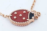 Van Cleef & Arpels 18k Rose Gold Ladybug Bracelet 4 Grams 7 Inch Eb0926lrxzde