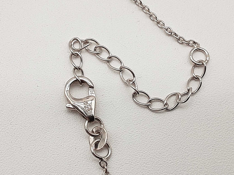 2.60 Cttw Lab Grown Diamonds 0.925 Silver 7.4g Flower By Yard Chain 19 In Do0525oiide