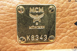 Mcm Visetos Cognac Small Boston Bag Eb0925oxzdu