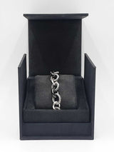 David Yurman Cable Bracelet In 925 Silver & Ceramic 39.3g 7 Inch Fw1026oxzdu