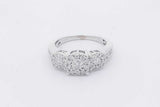 0.78cttw Diamond Ring In 14k White Gold 4.7 Grams Size 7 Eb0126wcrsa