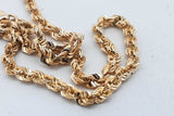 14k Yellow Gold Rope Chain Necklace 9.8 Grams 20 Inch Eb0926rrxsa