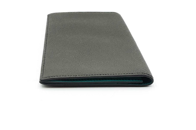 Hermes Fleming Gray & Teal Long Wallet Eb1224wxzdu