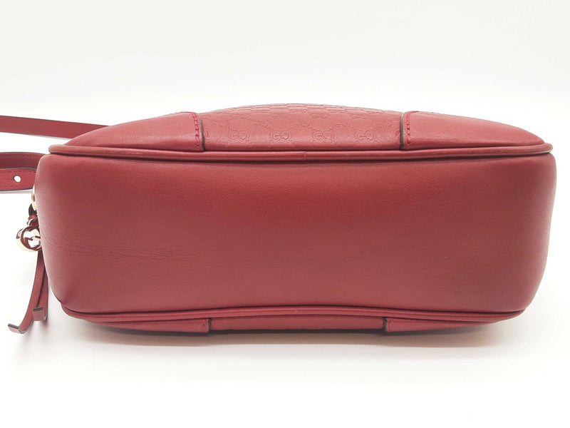 Gucci 449413 Bree Red Microguccissima Leather Crossbody Bag Do0525oxzde
