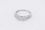 0.71cttw Diamond Ring In 10k White Gold 2.6 Grams Size 8 Eb0426wxzsa