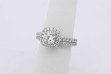 1.62cttw Diamond Ring In 18k White Gold 5.8 Grams Size 5.5 Eb0925exzsa