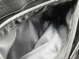 Christian Dior Black Leather Jeans Pocket Shoulder Tote Bag Do0525oxzde