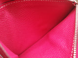 Hermes Constance Slim Rose Tyrien Pink Epsom Palladium Wallet Do0126wxzxde