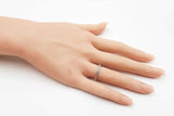 0.13 Cttw Diamond & 10k White Gold Channel Wedding Band 1.2g Size 7 Fw0426irdu