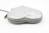 Louis Vuitton Monogram Silver Mirror Metallic Heart Coin Purse Eb0125lrxdu