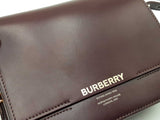 Burberry Small Grace Crossbody Bag In Oxblood Brown Leather Fw0326orzdu