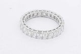 3.64cttw Lab Grown Emerald Cut Diamond Eternity Band 14k White Gold Eb0826llxzsa