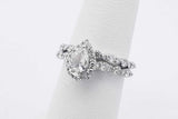 1.18cttw Diamond Wedding Set In 18k White Gold 5 Grams Size 4.75 Eb0825loxzsa