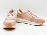 Michael Kors Monique Trainers In Ballerina Pink & Cream Size 7.5 M  Fw1125prdu