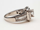 2.0 Cttw Diamonds 14k White Gold 6.9g Ring Size 7 Do1224lexzde