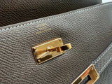 Hermes Etoupe Epsom Gold Hardware Kelly Wallet Lh0824lrxzde