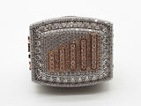 5.0 Cttw Lab Grown Diamonds 10k Two Tone Gold 49.0g Ring Size 9.5 Do1125plrrde