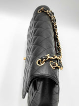 Chanel Quilted Caviar Double Flap Shoulder Bag Eb1024wxxzdu