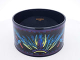Hermès Brazil 30mm Extra Wide Enamel Bangle Bracelet 8 Inch Fw0326lrxdu