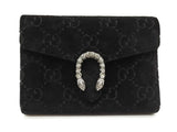 Gucci Dionysus Gg Black Velvet Wallet On Chain Sd0726orzde