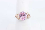 Pink Gemstone Ring In 10k Yellow Gold 2.7 Grams Size 7 Eb0824ixsa