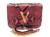 Versace Purple Snakeskin Virtus Shoulder Bag Sd0626pzxde