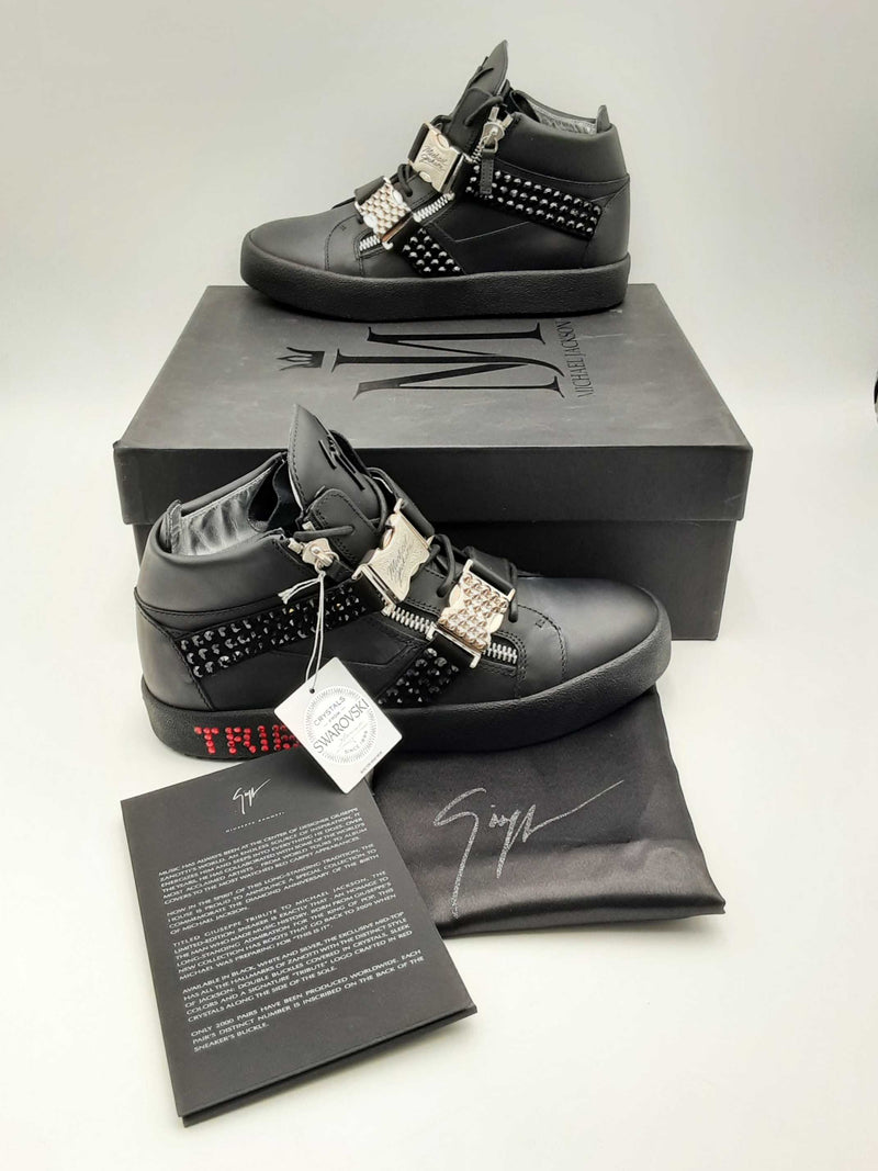 Giuseppe Zanotti Michael Jackson Tribute High Top Sneakers Size 43 Fw1024oxzsa