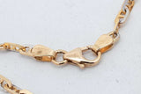 18k Two Tone Gold Mariner Link Chain Necklace 10.5 Grams 24 Inch Eb0726eoxsa