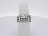 3.10 Diamond 14k White Gold 14k 7.1 Grams Ring Size 6 Sd0425orzxsa
