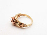 Coleman Black Hills Gold 10k Dakota Rose Ring Size 6.25 3.2g Lh1124lxzde